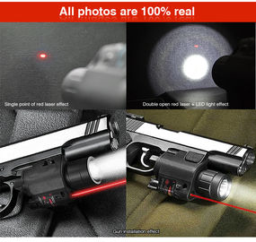Velocidad láser Luz de linterna LED de combinación roja con mira de pistola de montaje de tren rápido proveedor