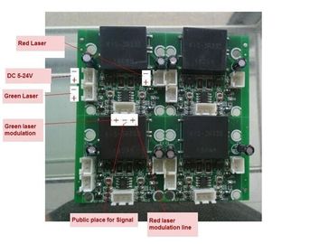 Circuito de accionamiento de láser de haz rojo y verde con modulación TTL proveedor