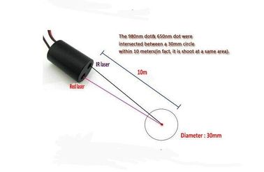 Modulo láser de doble lente de punto rojo e IR 2 en 1 para herramientas eléctricas e instrumento de nivelación proveedor