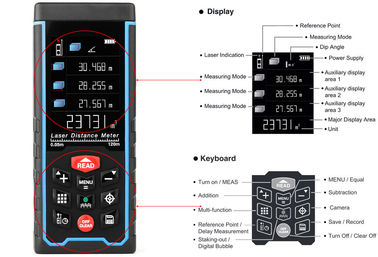 Nuevo lanzamiento 120m 1.9 &quot;LCD Digital de auto-calibración láser medidor de distancia con función de medición de cámara proveedor