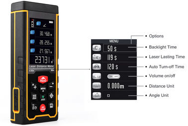 Nuevo lanzamiento 80m 1.9 &quot;LCD Digital Auto-calibración láser medidor de distancia con función de medición de la cámara proveedor