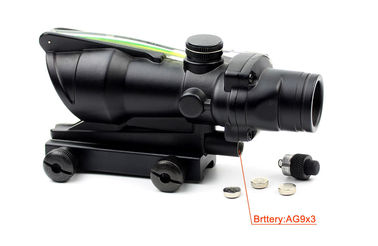 HD-2CRQ 1x32 Vistas de caza Visión óptica Fibra real R o G Dot Rifle Scope con 20/11mm Rail proveedor