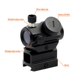 HD-27 1x20mm impermeable IPX7 Compacto 2 MOA Visión de punto rojo para apuntar con precisión y caza al aire libre proveedor