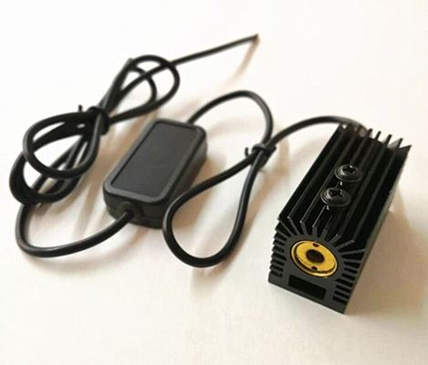 Grado industrial DC 12-24V 532nm 50mw módulo láser verde multi-punto con disipador de calor para luz de escenario láser proveedor