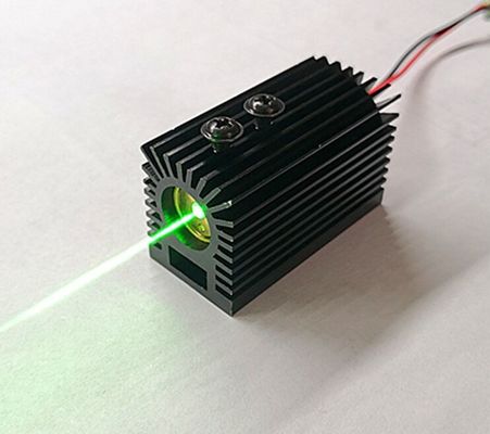 Grado industrial DC 12-24V 532nm 50mw módulo láser verde multi-punto con disipador de calor para luz de escenario láser proveedor