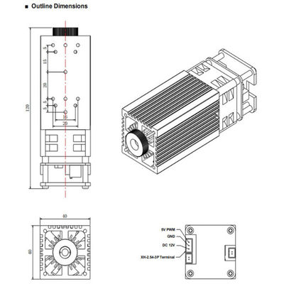 Modulo láser verde de alta calidad (FAC) Modulo láser de alta potencia proveedor