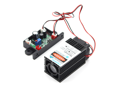 Modulo láser rojo de haz grueso de 638nm 1W de alta potencia 12V 1A con ventilador de enfriamiento proveedor